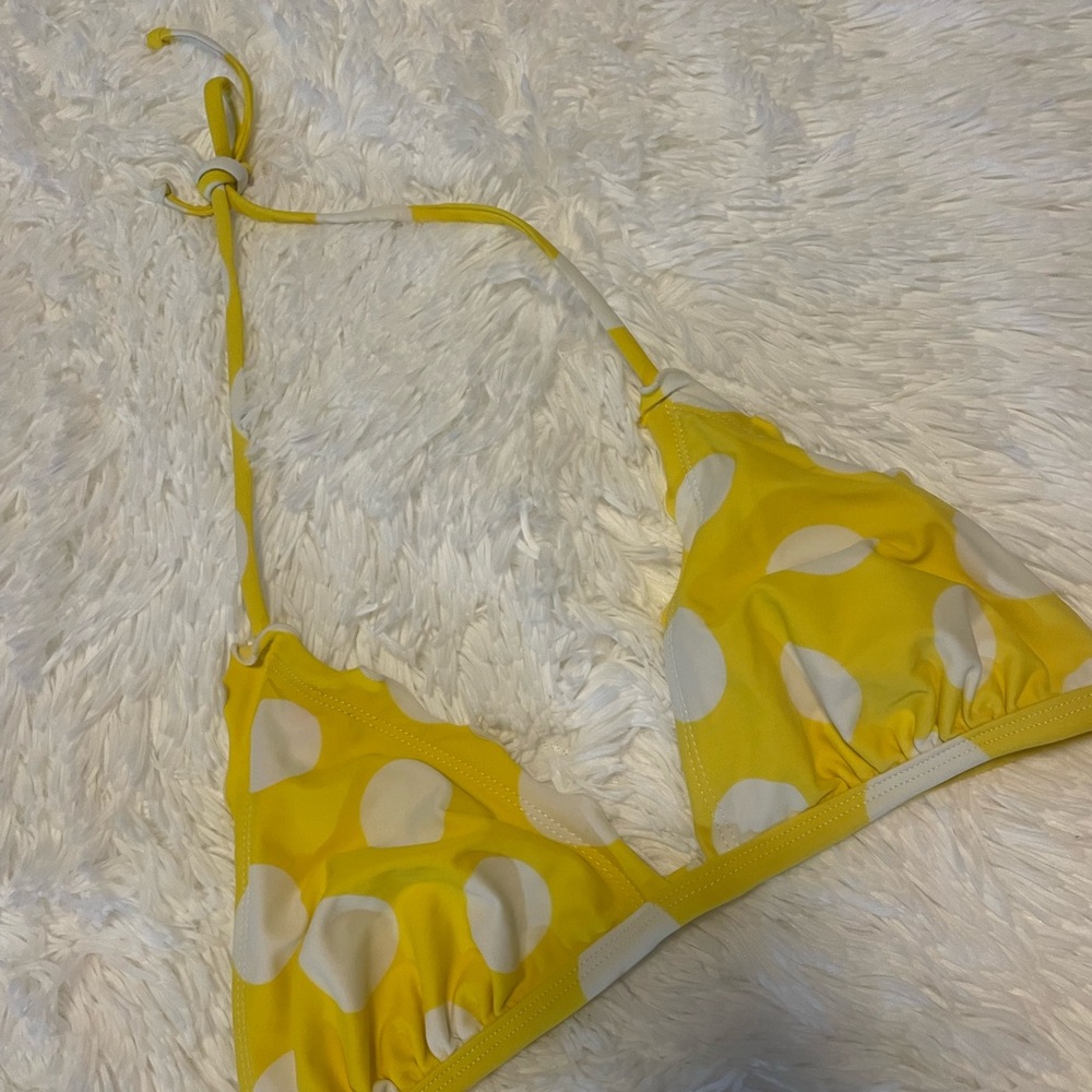 Yellow Polka Dot Bikini Set - Picture 3 of 9